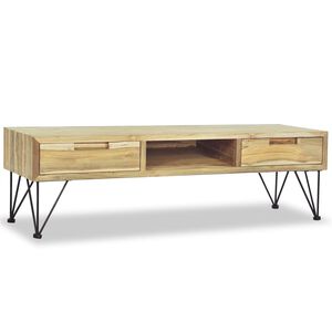 vidaXL Έ&pi;&iota;&pi;&lambda;&omicron; &Tau;&eta;&lambda;&epsilon;ό&rho;&alpha;&sigma;&eta;&sigmaf; 120 x 35 x 35 &epsilon;&kappa;. &alpha;&pi;ό &Mu;&alpha;&sigma;ί&phi; &Xi;ύ&lambda;&omicron; Teak