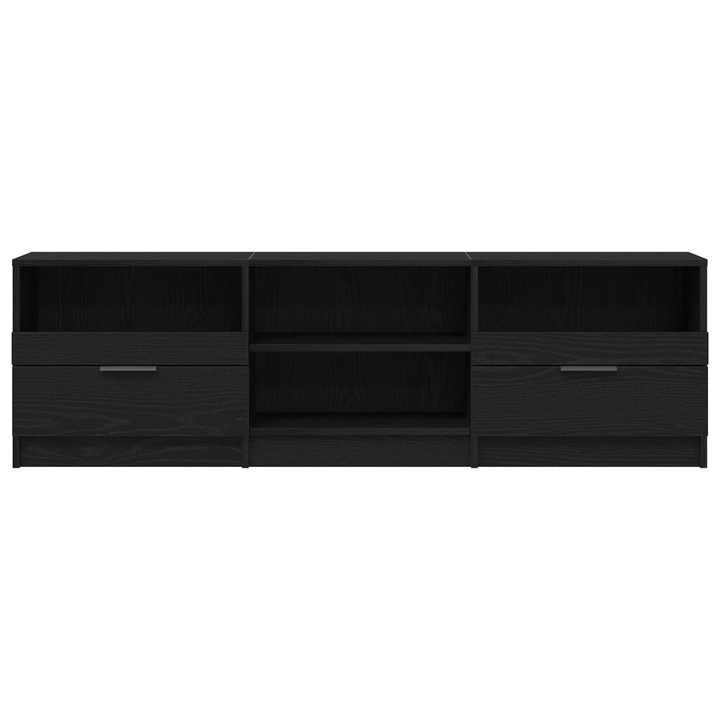 vidaXL Ντουλάπα τηλεόρασης Μαύρο Δρυς 150x33,5x45 εκ Επεξεργασμένο ξύλο