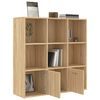 vidaXL Βιβλιοθήκη Χρώμα Sonoma Δρυς 98 x 30 x 98 εκ. από Επεξ. Ξύλο