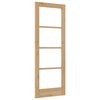 vidaXL Εσωτερική Πόρτα με Γυαλί ORKDAL Καφέ 73.5 x 198.5 εκ.