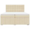 vidaXL &Kappa;&rho;&epsilon;&beta;ά&tau;&iota; Boxspring &mu;&epsilon; &Sigma;&tau;&rho;ώ&mu;&alpha; &Kappa;&rho;&epsilon;&mu; 200x200 &epsilon;&kappa;. &Upsilon;&phi;&alpha;&sigma;&mu;ά&tau;&iota;&nu;&omicron;