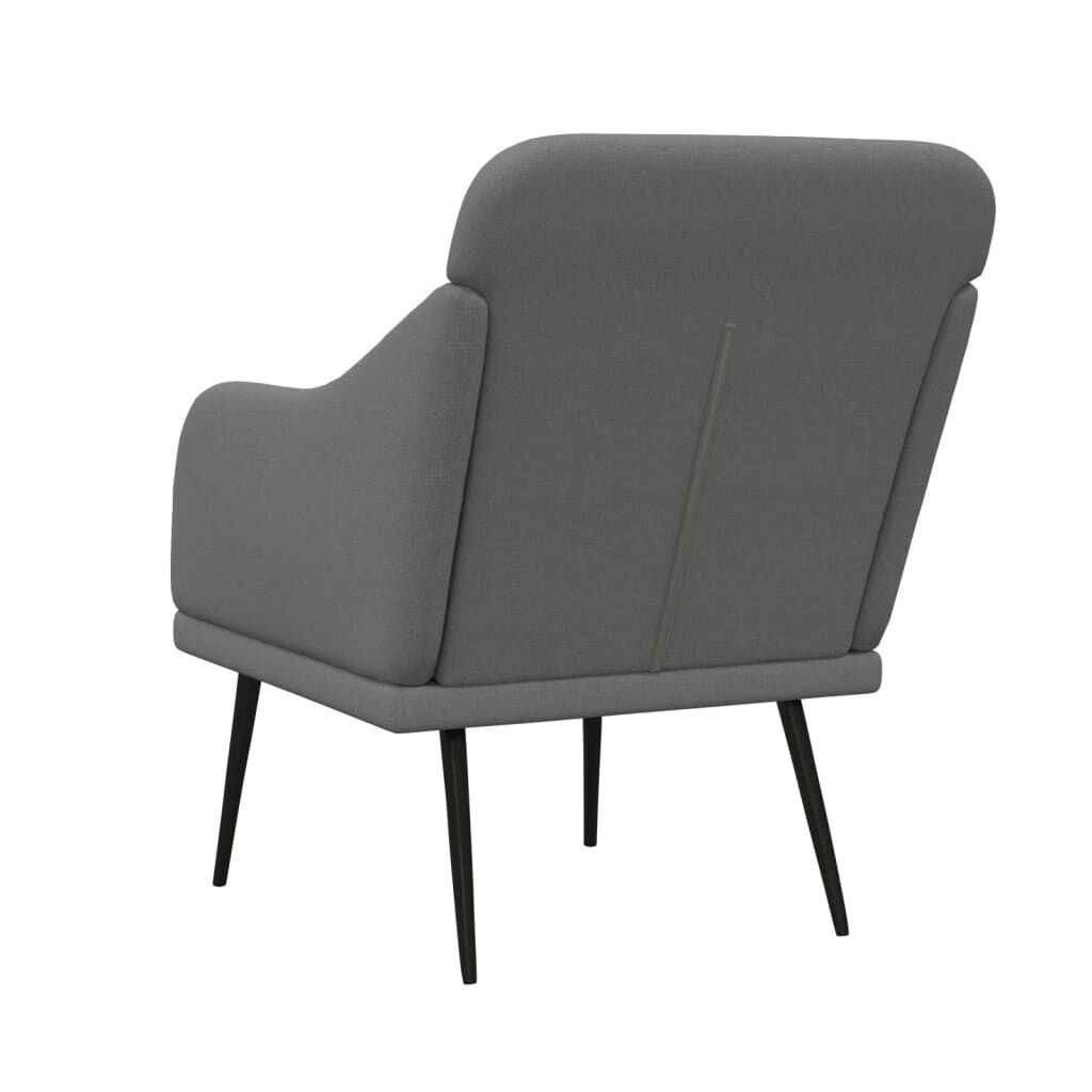 vidaXL Πολυθρόνα Σκούρο Γκρι 63 x 76 x 80 εκ. Υφασμάτινη