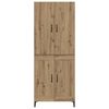 vidaXL Highboard Artisan Oak 69,5 x 34 x 180 &epsilon;&kappa;. &Epsilon;&pi;&epsilon;&xi;&epsilon;&rho;&gamma;&alpha;&sigma;&mu;έ&nu;&omicron; &xi;ύ&lambda;&omicron;