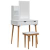 vidaXL &Sigma;&epsilon;&tau; &Tau;&rho;&alpha;&pi;&epsilon;&zeta;&iota;&omicron;ύ &Mu;&alpha;&kappa;&iota;&gamma;&iota;ά&zeta; FAUSKE 4 pcs &Lambda;&epsilon;&upsilon;&kappa;ό 76 x 50 x 143 &epsilon;&kappa;
