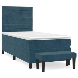 vidaXL &Kappa;&rho;&epsilon;&beta;ά&tau;&iota; Boxspring &mu;&epsilon; &Sigma;&tau;&rho;ώ&mu;&alpha; &Sigma;&kappa;&omicron;ύ&rho;&omicron; &Mu;&pi;&lambda;&epsilon; 90x200 &epsilon;&kappa;. &Beta;&epsilon;&lambda;&omicron;ύ&delta;&iota;&nu;&omicron;