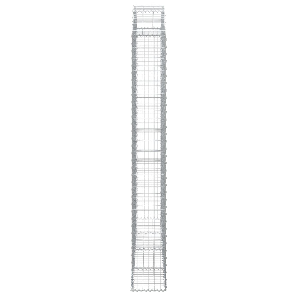 vidaXL Συρματοκιβώτιο Τοξωτό 200x30x220/240εκ. από Γαλβανισμένο Χάλυβα