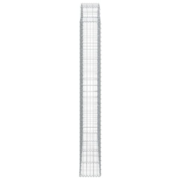 vidaXL Συρματοκιβώτιο Τοξωτό 200x30x220/240εκ. από Γαλβανισμένο Χάλυβα