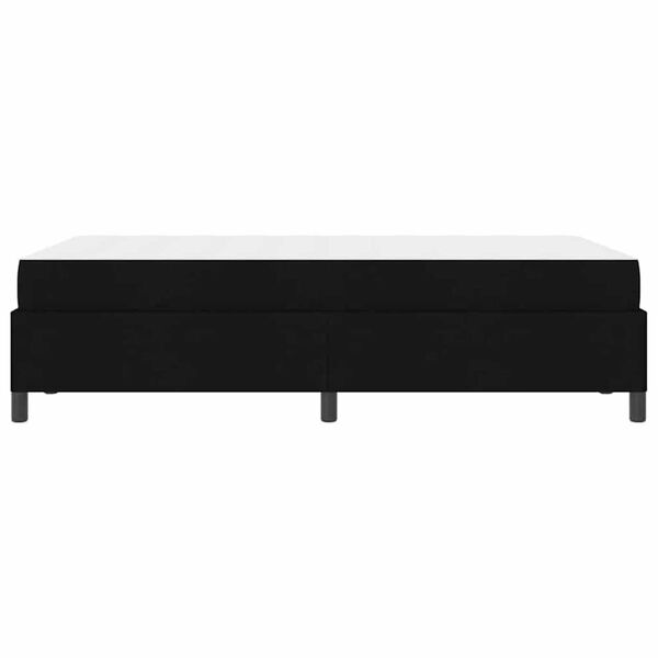 vidaXL Κρεβάτι με ελατήρια Μαύρο και Μαύρο 120 x 190 cm