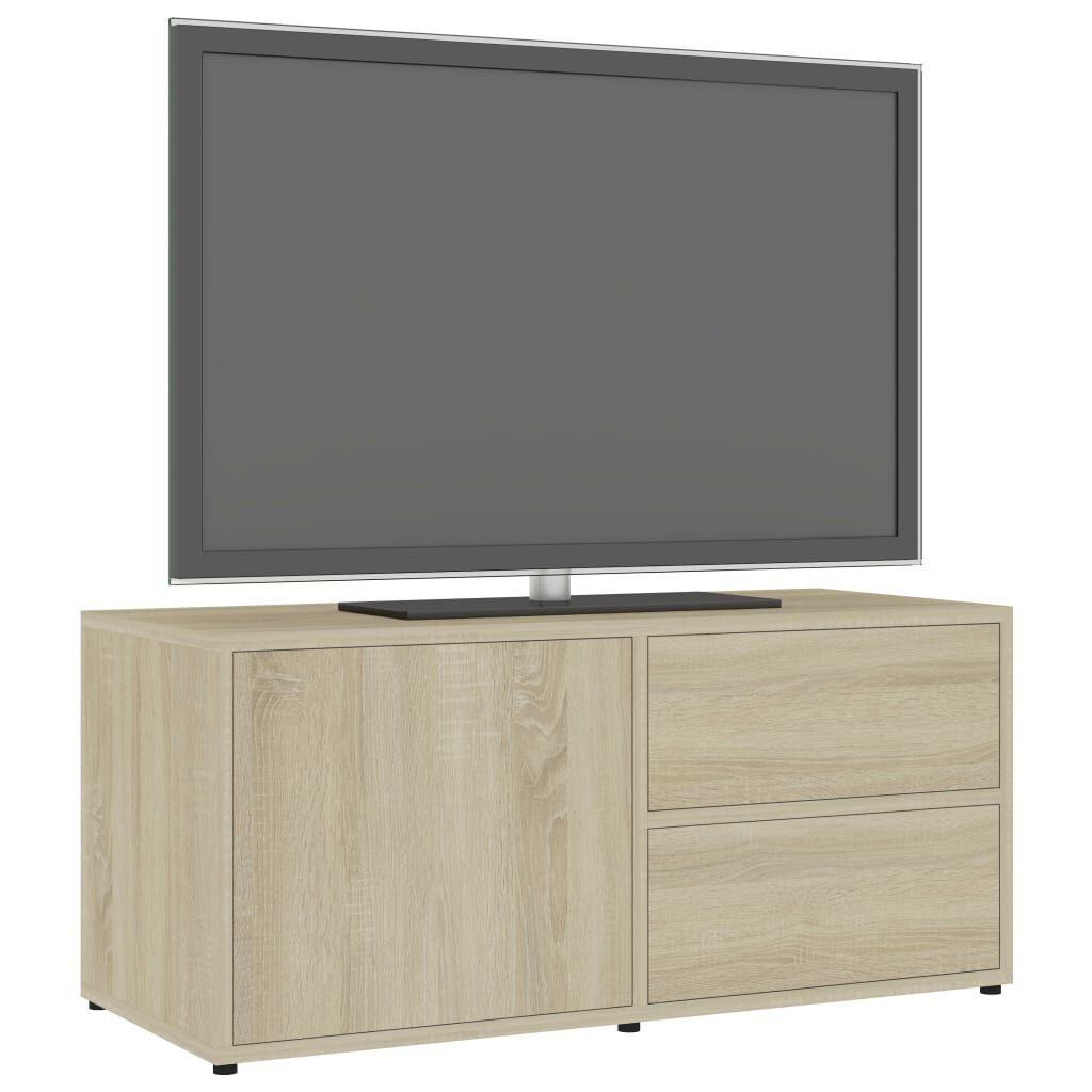 vidaXL Έπιπλο Τηλεόρασης Sonoma Δρυς 80 x 34 x 36 εκ. από Επεξ. Ξύλο