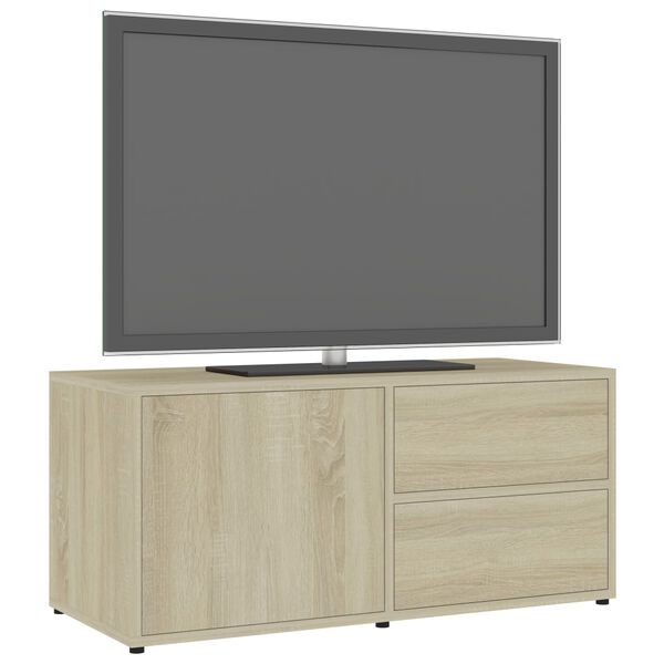 vidaXL Έπιπλο Τηλεόρασης Sonoma Δρυς 80 x 34 x 36 εκ. από Επεξ. Ξύλο