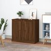 vidaXL Ντουλάπια 2 τεμ. Καφέ Δρυς 37,5x35,5x67,5 εκ Επεξεργ. Ξύλο