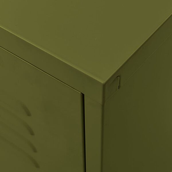 vidaXL Έπιπλο Τηλεόρασης Πράσινο Λαδί 105x35x50 εκ. από Ατσάλι