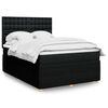 vidaXL &Kappa;&rho;&epsilon;&beta;ά&tau;&iota; Boxspring &mu;&epsilon; &Sigma;&tau;&rho;ώ&mu;&alpha; &Mu;&alpha;ύ&rho;&omicron; 140x200 &epsilon;&kappa;. &Upsilon;&phi;&alpha;&sigma;&mu;ά&tau;&iota;&nu;&omicron;