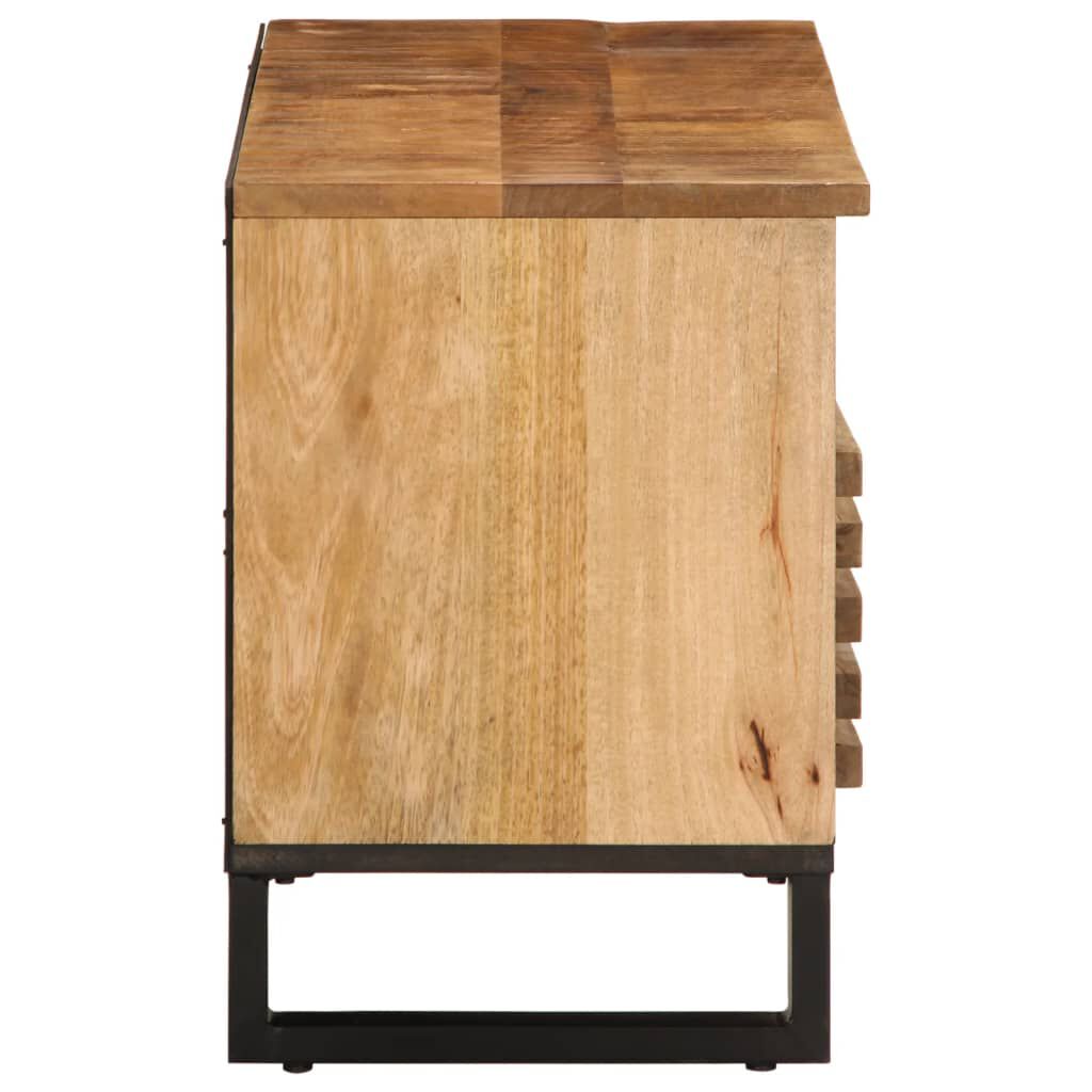 vidaXL Έπιπλο Τηλεόρασης 100 x 34 x 46 εκ. Μασίφ Ακατέργ. Ξύλο Μάνγκο