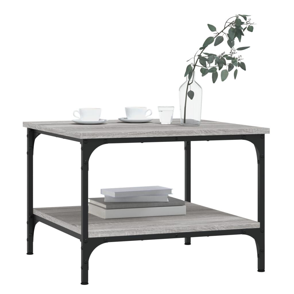 vidaXL Τραπεζάκι Σαλονιού Γκρι Sonoma 55x55x40 εκ. Επεξεργασμένο Ξύλο