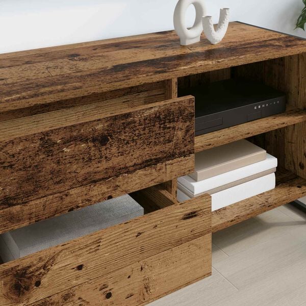 vidaXL Ντουλάπι TV Παλιό Ξύλο 100 x 36 x 49,5 εκ Επεξεργασμένο ξύλο