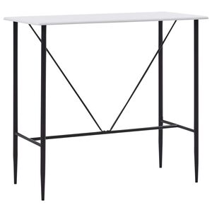 vidaXL &Tau;&rho;&alpha;&pi;έ&zeta;&iota; &Mu;&pi;&alpha;&rho; &Lambda;&epsilon;&upsilon;&kappa;ό 120 x 60 x 110 &epsilon;&kappa;. &alpha;&pi;ό MDF