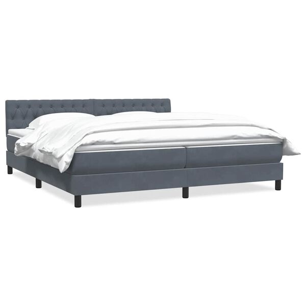 vidaXL &Kappa;&rho;&epsilon;&beta;ά&tau;&iota; Boxspring &mu;&epsilon; &Sigma;&tau;&rho;ώ&mu;&alpha; &Sigma;&kappa;&omicron;ύ&rho;&omicron; &Gamma;&kappa;&rho;&iota; 180x210 &epsilon;&kappa;. &Beta;&epsilon;&lambda;&omicron;ύ&delta;&iota;&nu;&omicron;