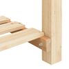 vidaXL Γλάστρα Κήπου με ράφι Μπεζ 71 x 37 x 76.5 εκ Στερεό ξύλο έλατου