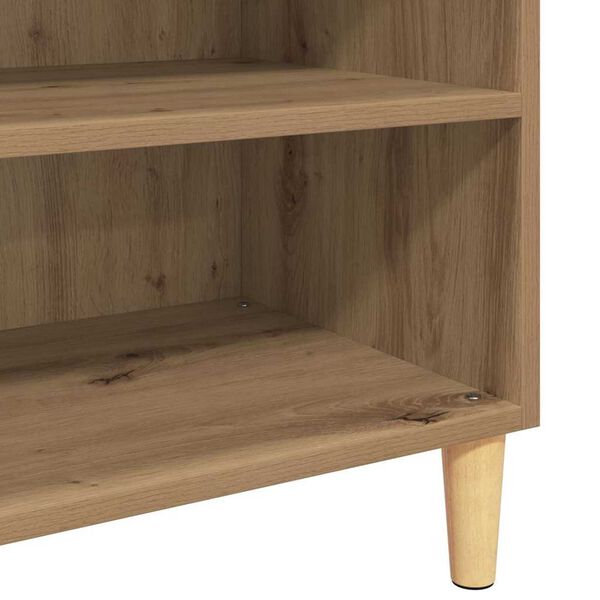 vidaXL Πλαϊνό γραφείο artisan δρυς 57 x 35 x 89.5 εκ.