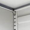 vidaXL Ντουλάπα Γραφείου με 4 Πόρτες Γκρι 90 x 40 x 180 εκ. Ατσάλινη