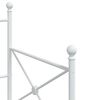 Κρεβάτι ημέρας vidaXL χωρίς στρώμα Λευκό 75x190 cm Ατσάλι