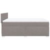 vidaXL &Kappa;&rho;&epsilon;&beta;ά&tau;&iota; Boxspring &mu;&epsilon; &Sigma;&tau;&rho;ώ&mu;&alpha; Taupe 140x190 &epsilon;&kappa;. &Upsilon;&phi;&alpha;&sigma;&mu;ά&tau;&iota;&nu;&omicron;