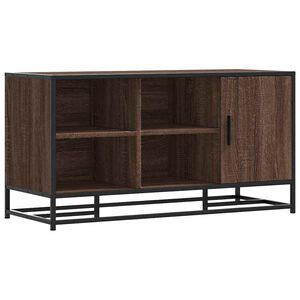 vidaXL Πάγκος παπουτσιών καφέ δρυς 100x40x53,5 cm