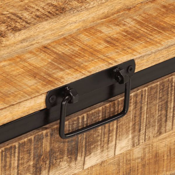 vidaXL Μπαούλο Αποθήκευσης 82 x 30 x 43 εκ. Μασίφ Ακατεργ. Ξύλο Μάνγκο