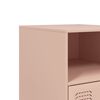 vidaXL Κομοδίνο Ροζ 34,5x39x62 εκ. από Χάλυβα