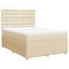 vidaXL &Kappa;&rho;&epsilon;&beta;ά&tau;&iota; Boxspring &mu;&epsilon; &Sigma;&tau;&rho;ώ&mu;&alpha; &Kappa;&rho;&epsilon;&mu; 140x190 &epsilon;&kappa;. &Upsilon;&phi;&alpha;&sigma;&mu;ά&tau;&iota;&nu;&omicron;