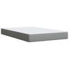 vidaXL Κρεβάτι Boxspring με Στρώμα Ανοιχτό Γκρι 120x190 εκ. Υφασμάτινο