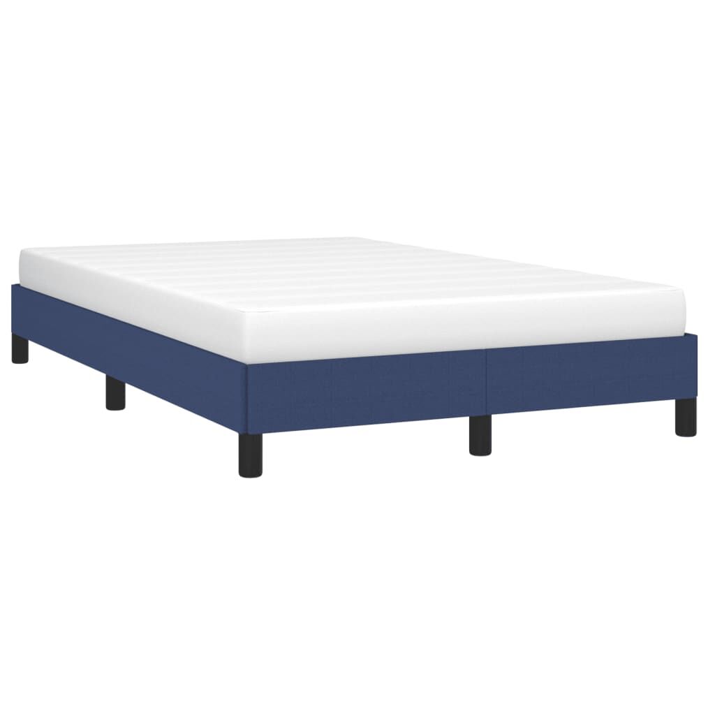 vidaXL Πλαίσιο κρεβατιού χωρίς στρώμα μπλε 120x200cm ύφασμα