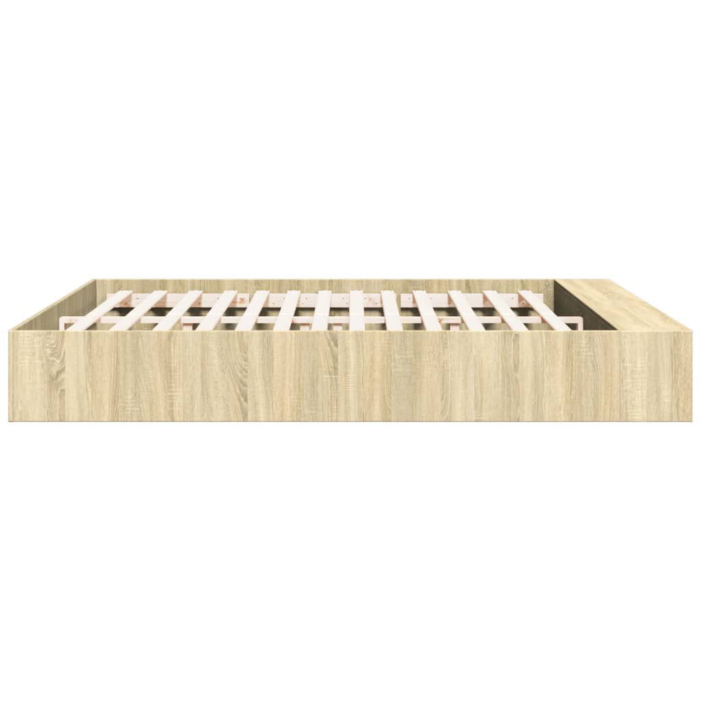 vidaXL Πλαίσιο Κρεβατιού Sonoma Δρυς 180x200 εκ. Επεξεργασμένο Ξύλο