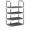 vidaXL &Rho;ά&phi;&iota; &pi;&alpha;&pi;&omicron;&upsilon;&tau;&sigma;&iota;ώ&nu; 4 &epsilon;&pi;&iota;&pi;έ&delta;&omega;&nu; &mu;&alpha;ύ&rho;&omicron; 44x28x77 cm &mu;&eta; &upsilon;&phi;&alpha;&sigma;&mu;έ&nu;&omicron; ύ&phi;&alpha;&sigma;&mu;&alpha;