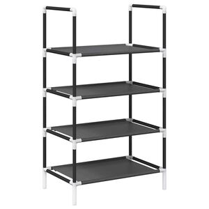 vidaXL &Rho;ά&phi;&iota; &pi;&alpha;&pi;&omicron;&upsilon;&tau;&sigma;&iota;ώ&nu; 4 &epsilon;&pi;&iota;&pi;έ&delta;&omega;&nu; &mu;&alpha;ύ&rho;&omicron; 44x28x77 cm &mu;&eta; &upsilon;&phi;&alpha;&sigma;&mu;έ&nu;&omicron; ύ&phi;&alpha;&sigma;&mu;&alpha;