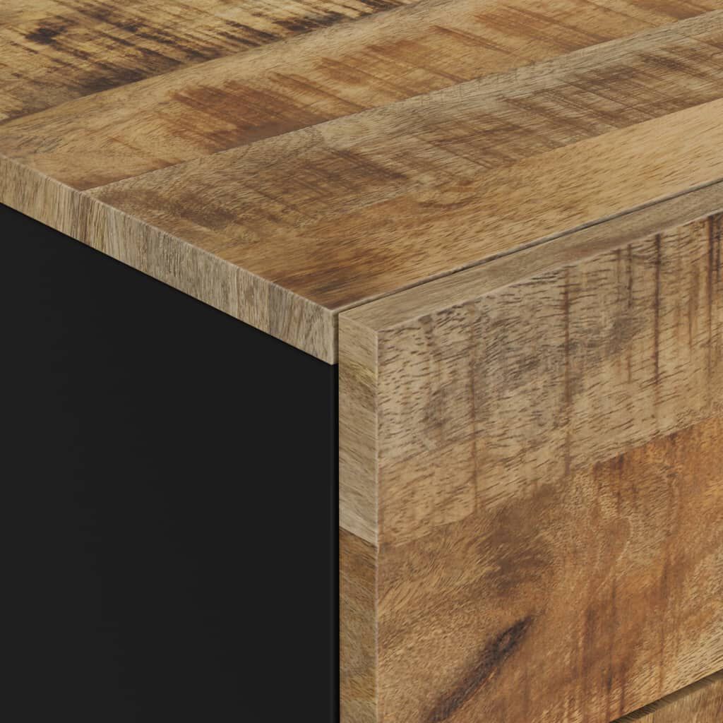 vidaXL Κομοδίνο 50x33x60 εκ. Μασίφ Ξύλο Μάνγκο & Επεξεργασμένο Ξύλο