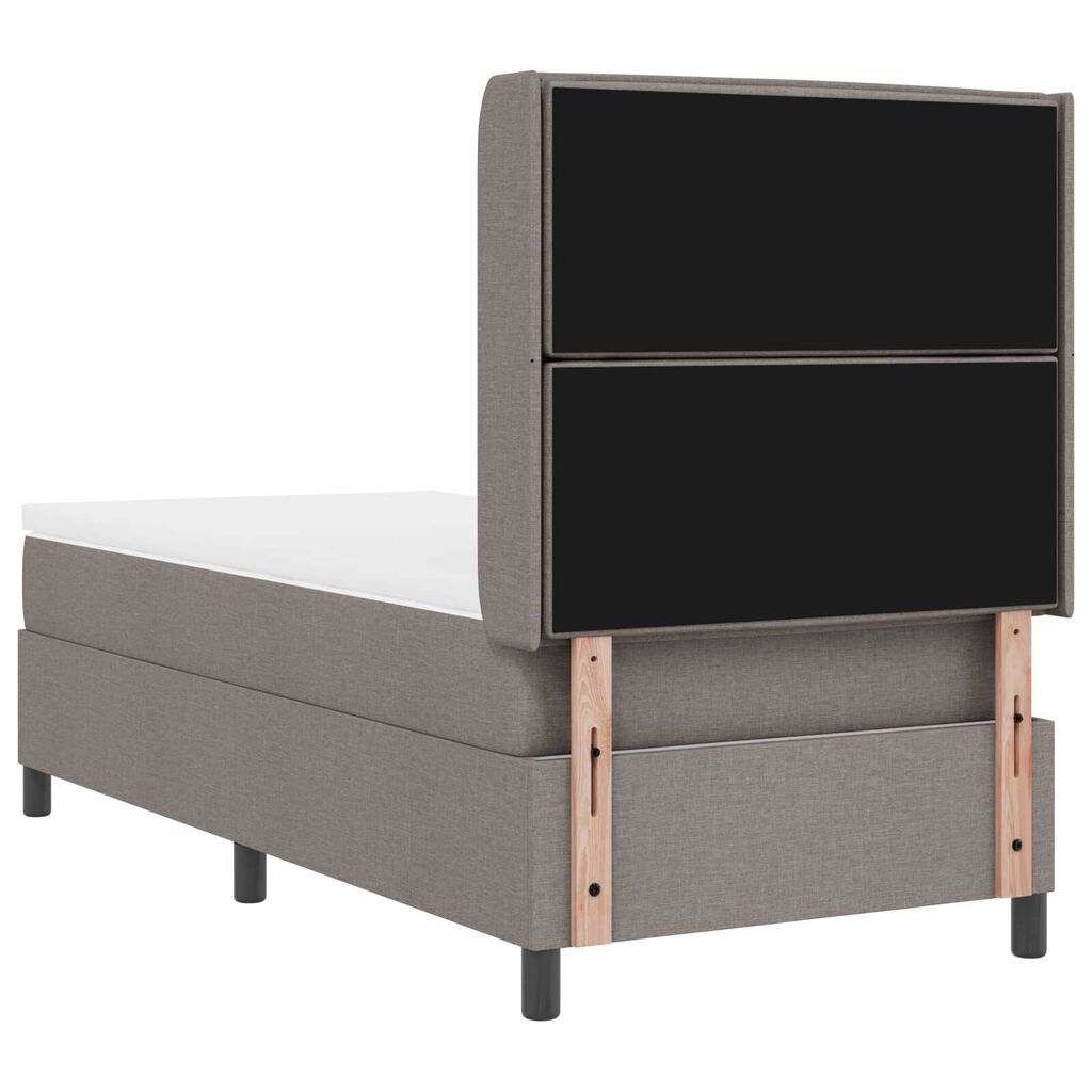 vidaXL Κρεβάτι Box Spring με Στρώμα Ταμπά 80x200 εκ. Υφάσμα