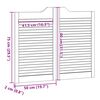 vidaXL Swing Doors Louvred Design 1-Pair 80x100 cm &mu;&alpha;&sigma;ί&phi; &xi;ύ&lambda;&omicron; &pi;&epsilon;ύ&kappa;&omicron;