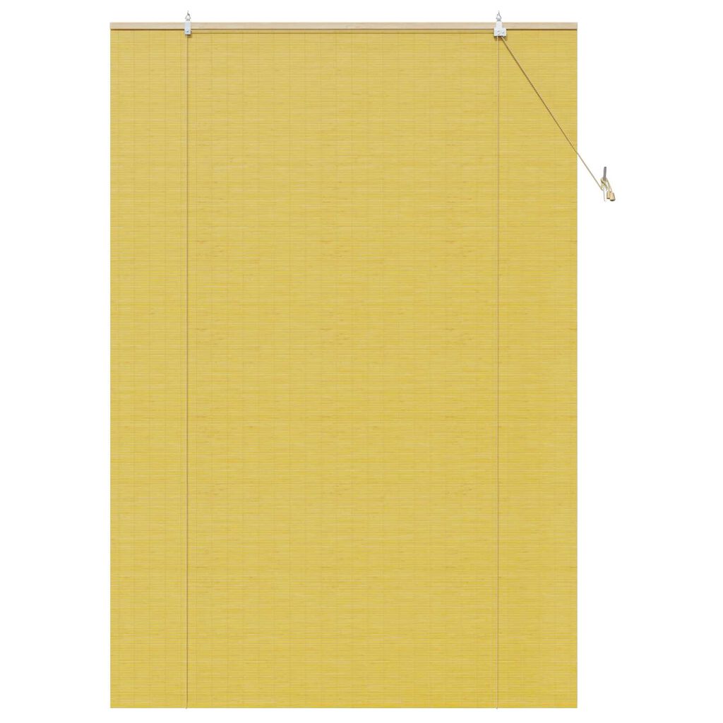 vidaXL Ρολά και Σκίες Παραθύρων Κίτρινο 150 x 220 cm Μπαμπού