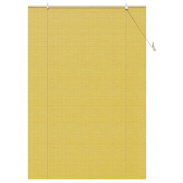 vidaXL Ρολά και Σκίες Παραθύρων Κίτρινο 150 x 220 cm Μπαμπού