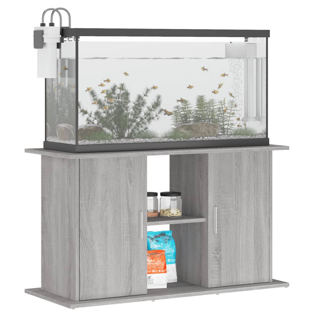 vidaXL Βάση Ενυδρείου Γκρι Sonoma 101x41x58 εκ. από Επεξεργασμένο Ξύλο