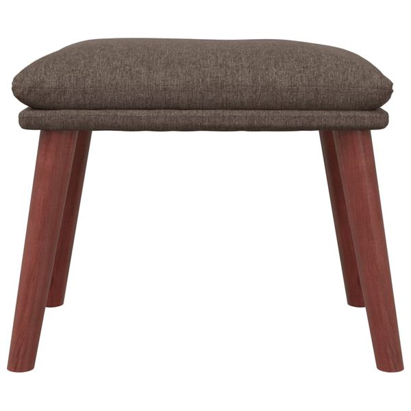 vidaXL Υποπόδιο Taupe 45 x 29,5 x 35 εκ. Υφασμάτινο