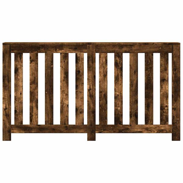 vidaXL Κάλυμμα Καλοριφέρ Καπνιστή Δρυς 149x20x82εκ. Επεξεργασμένο Ξύλο