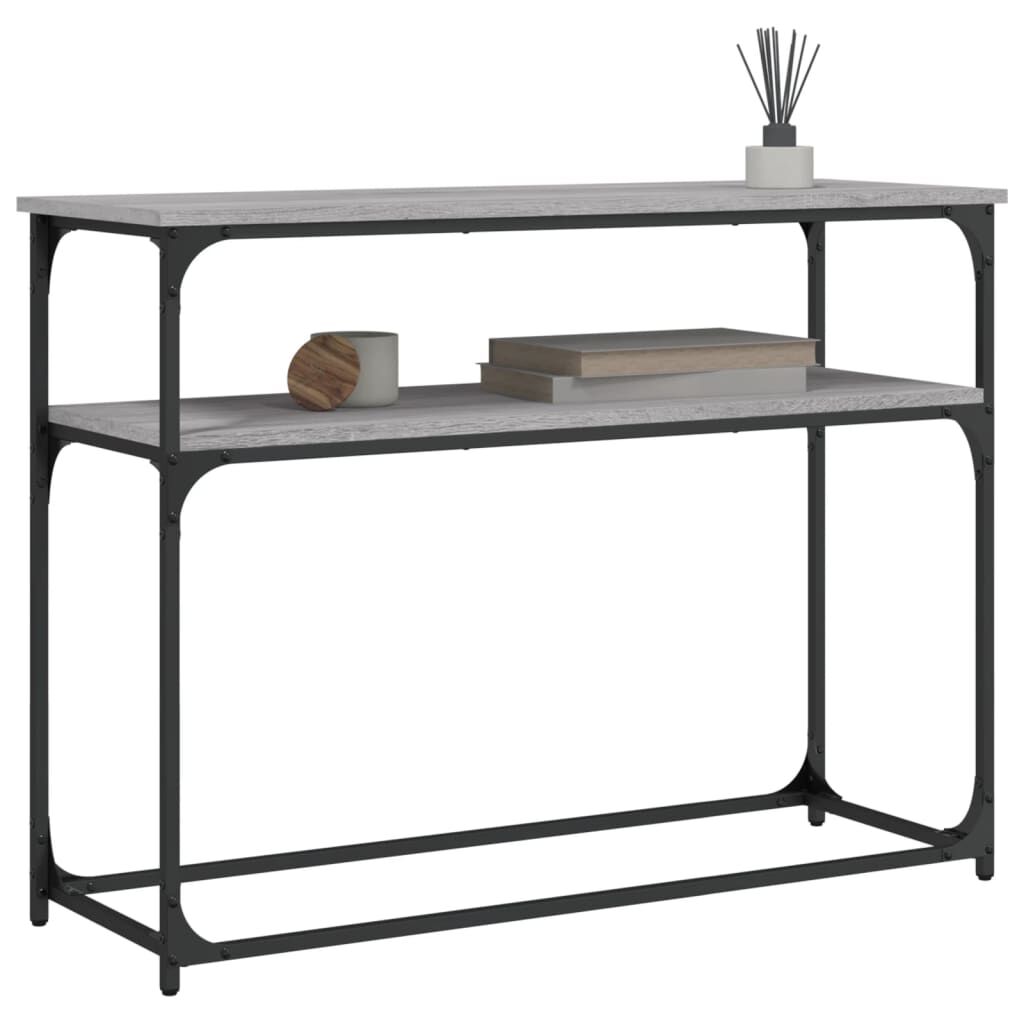 vidaXL Τραπέζι Κονσόλα Γκρι Sonoma 100x35,5x75 εκ. Επεξεργασμένο Ξύλο
