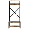 vidaXL Ράφι για ρούχα Πολύχρωμο 80x40x190 cm Ξύλο μασίφ ανακυκλωμένο