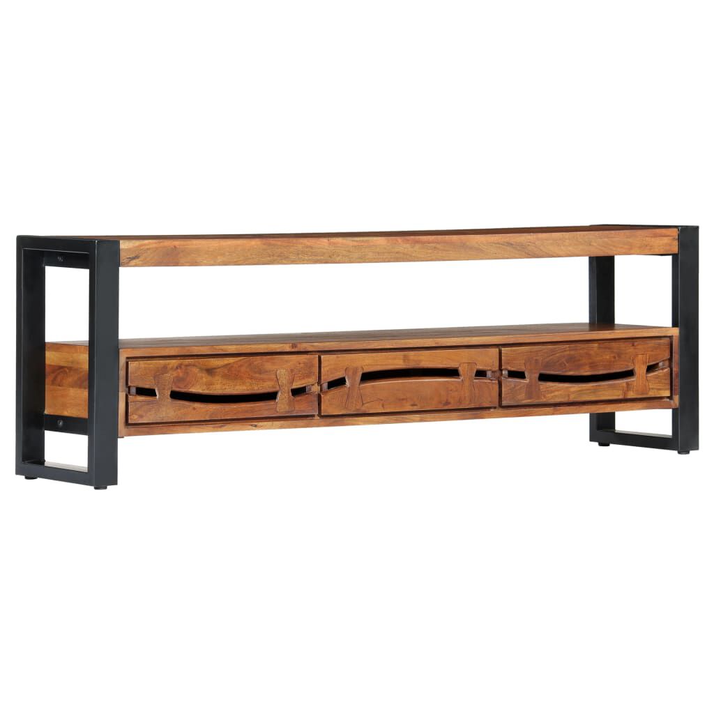 vidaXL Έπιπλο Τηλεόρασης 140 x 30 x 45 εκ. από Μασίφ Ξύλο Ακακίας