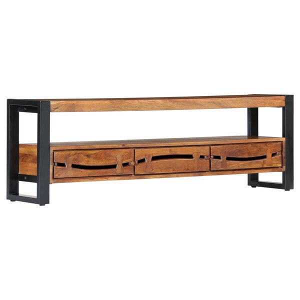 vidaXL Έπιπλο Τηλεόρασης 140 x 30 x 45 εκ. από Μασίφ Ξύλο Ακακίας
