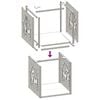 vidaXL Ράφι Καυσόξυλων 40x40x40 εκ. Χάλυβας ψυχρής έλασης