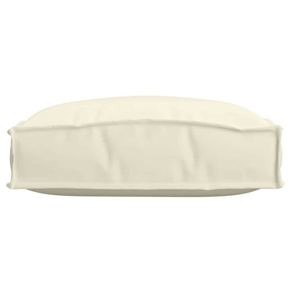 vidaXL Μαξιλάρι παλέτας για κάθισμα 2 pcs Κρεμ 40 x 40 x 8 εκ.